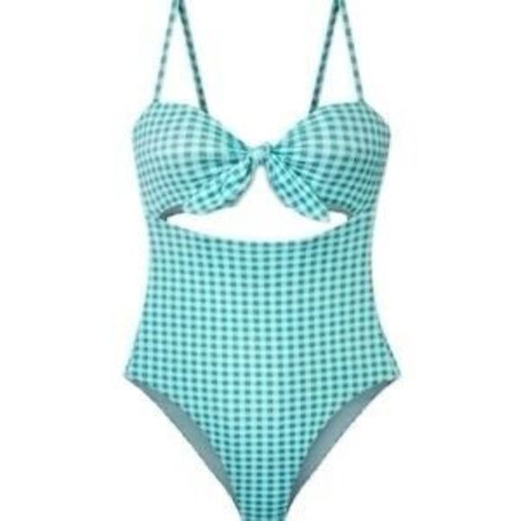 New. WET brand gingham swimsuit. Small. Retails $168 - Picture 6 of 11